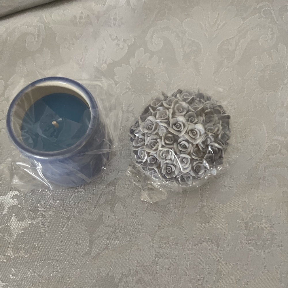 Lavender Rosebud Candle Pot